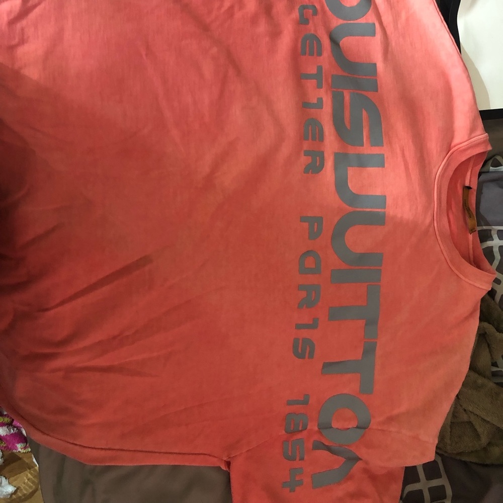 LV oversize orange neon shirt